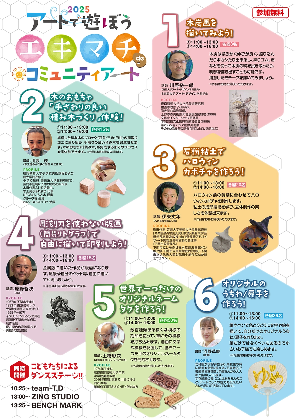 エキマチdeコミュニティアートイベントチラシ裏
